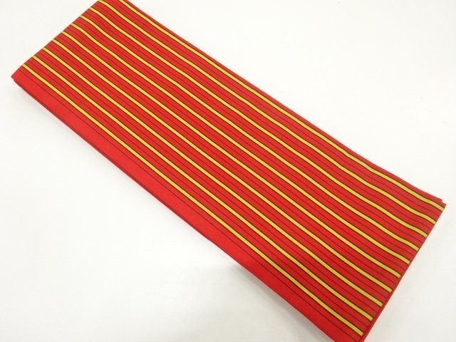 JAPANESE HANHABA OBI / CHIKUZEN HAKATA / WOVEN STRIPE